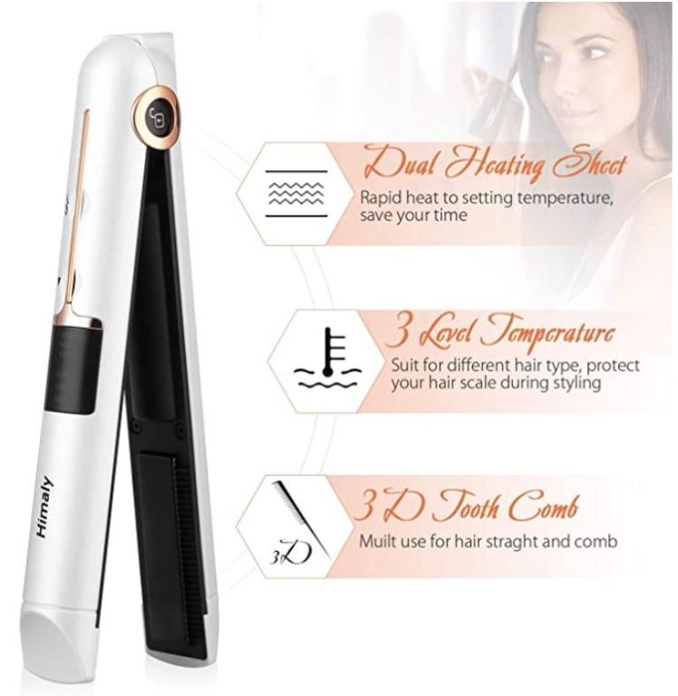 BRAND NEW HIMALY TA 1809 HIB009 Cordless Straightener Re