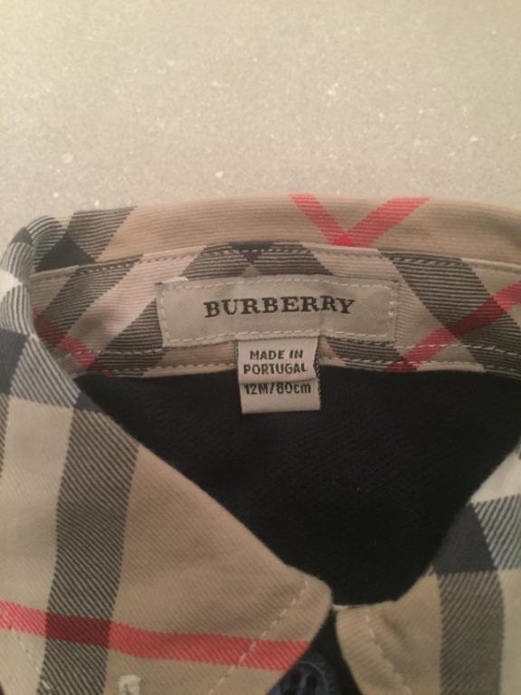 Burberry KIDs Baby Shirt．長袖襯衫/ 恤衫｜Age 1 year 12M (80 cm
