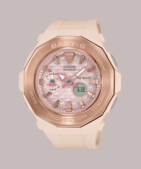 baby g pink beige
