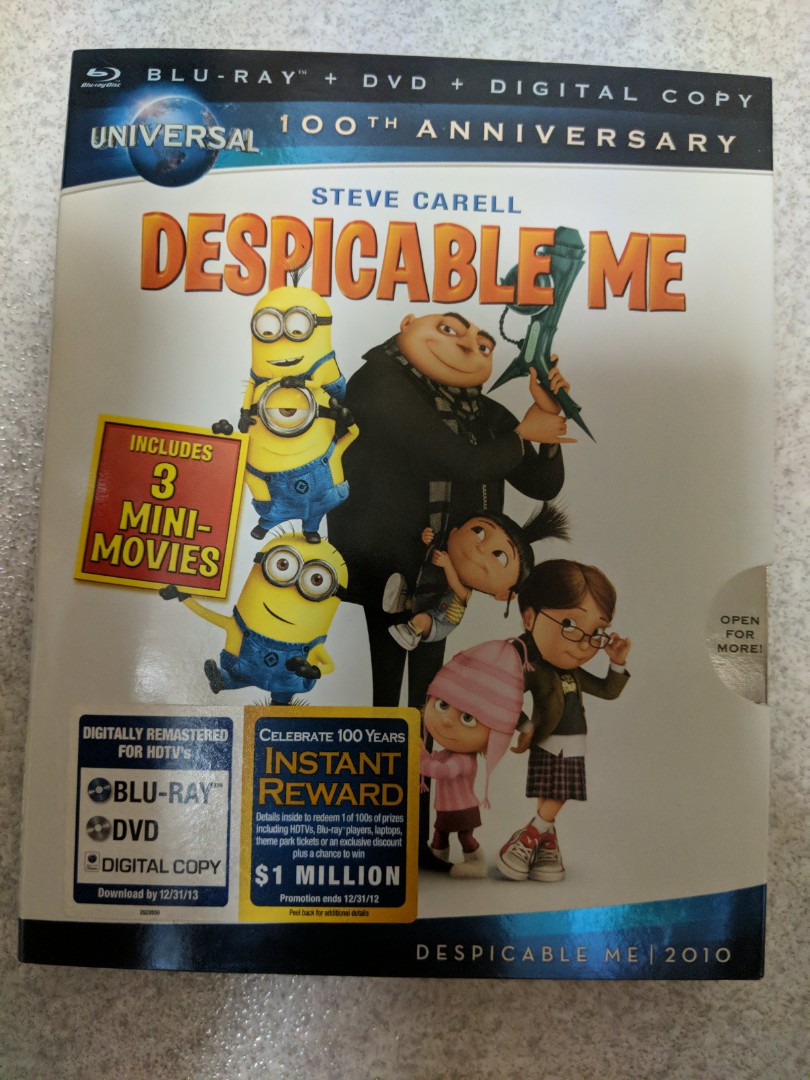 Despicable Me Blu Ray Dvd Hobbies Toys Music Media Cds Dvds On Carousell