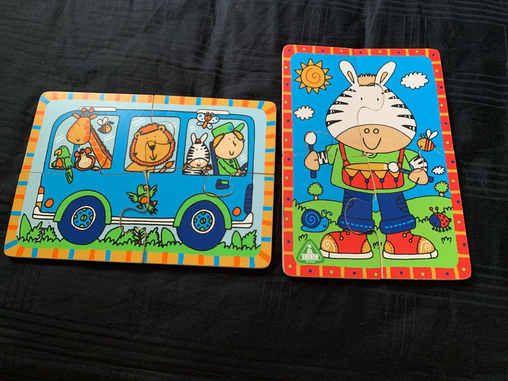 ELC Wooden Puzzles, Hobbies & Toys, Toys & Games on Carousell