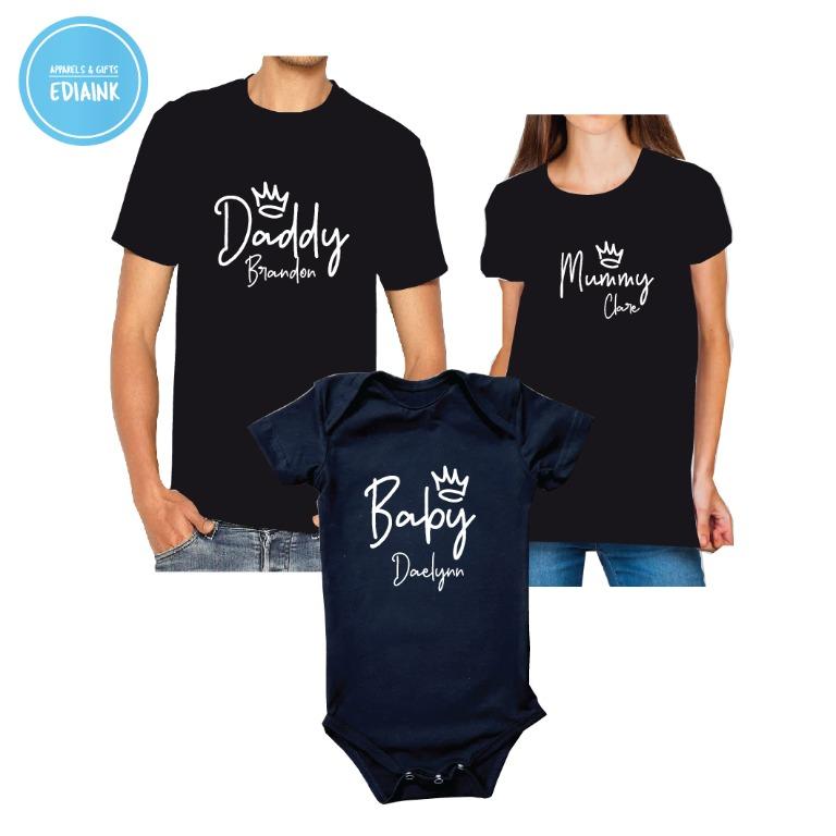 Family Set tshirt for Mummy Daddy and Baby Men s Fashion Tops