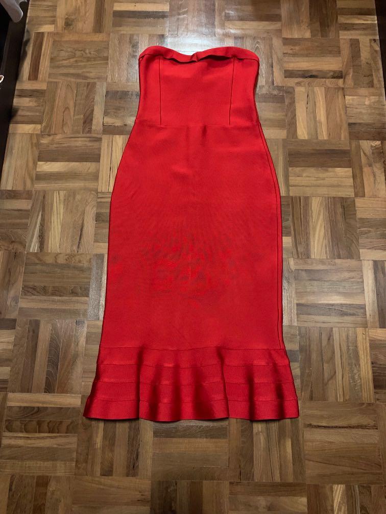 strapless open back dress Halt Modest Freshman Country Beautiful Short Red Homecoming Dress with   SposaBridal