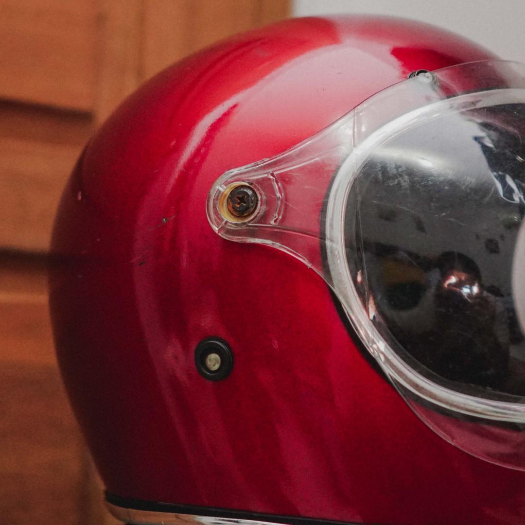 Helm Bell Bullitt (replika) - maroon 