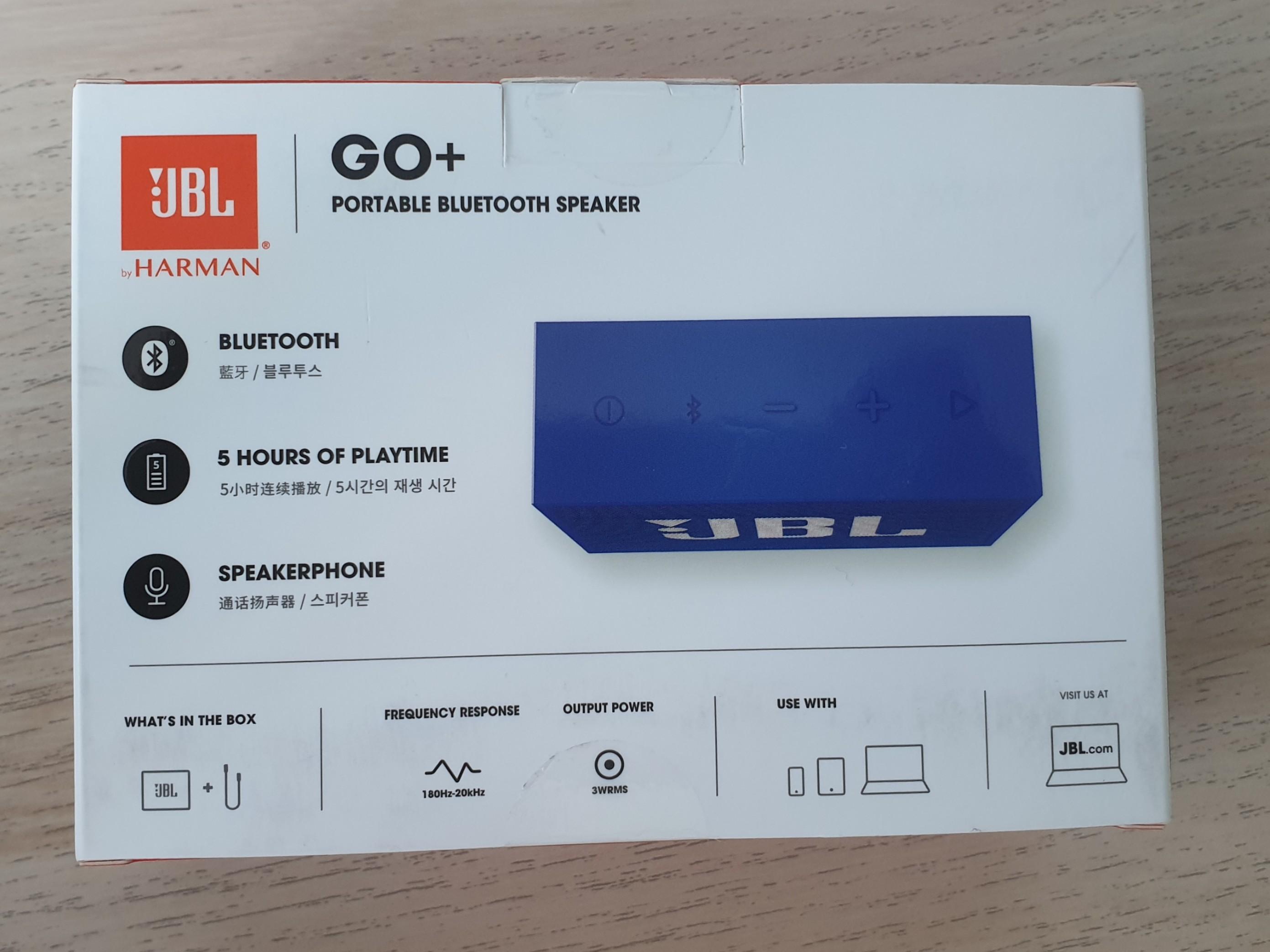 JBL Harmon Go+ portable bluetooth speaker, Audio, Soundbars, Speakers ...