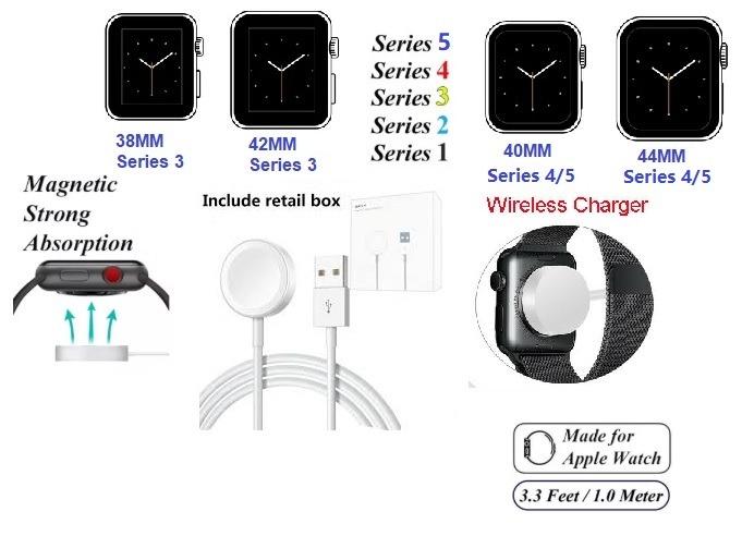 Magnetic Apple Watch/iWatch Series 1/2/3/4/5 wireless ...