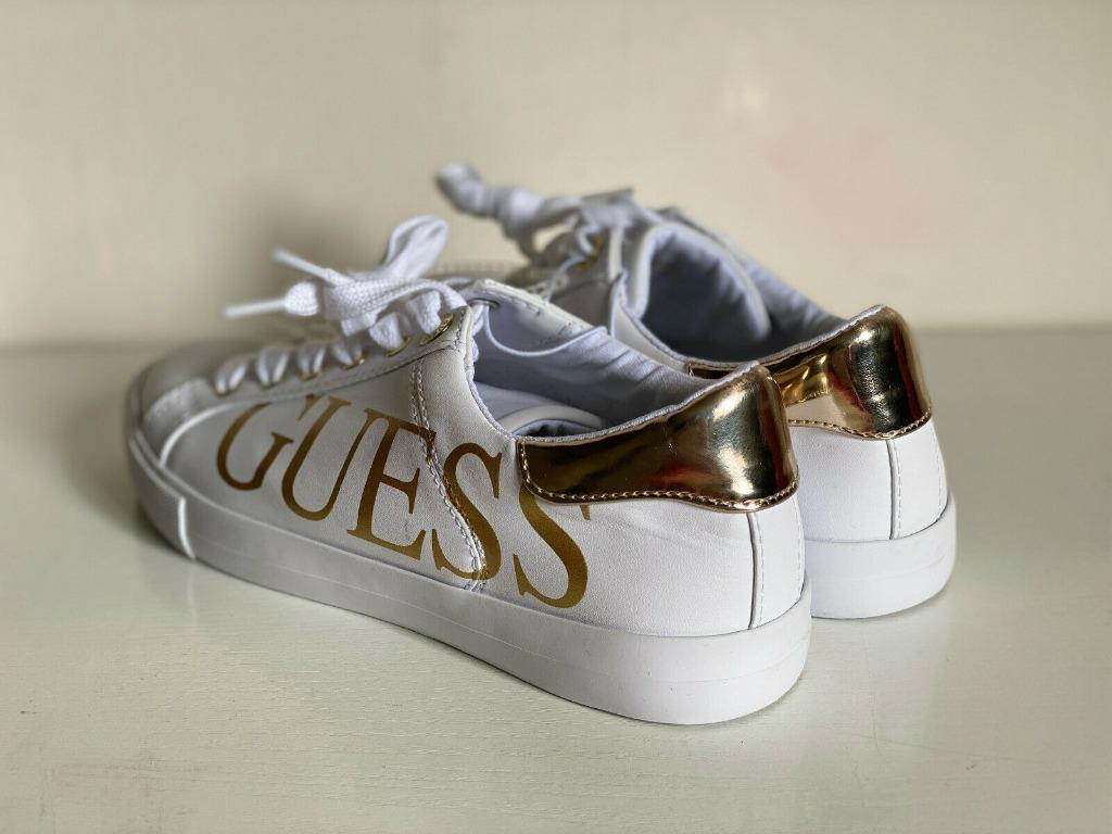 Guess white sneakers hot sale