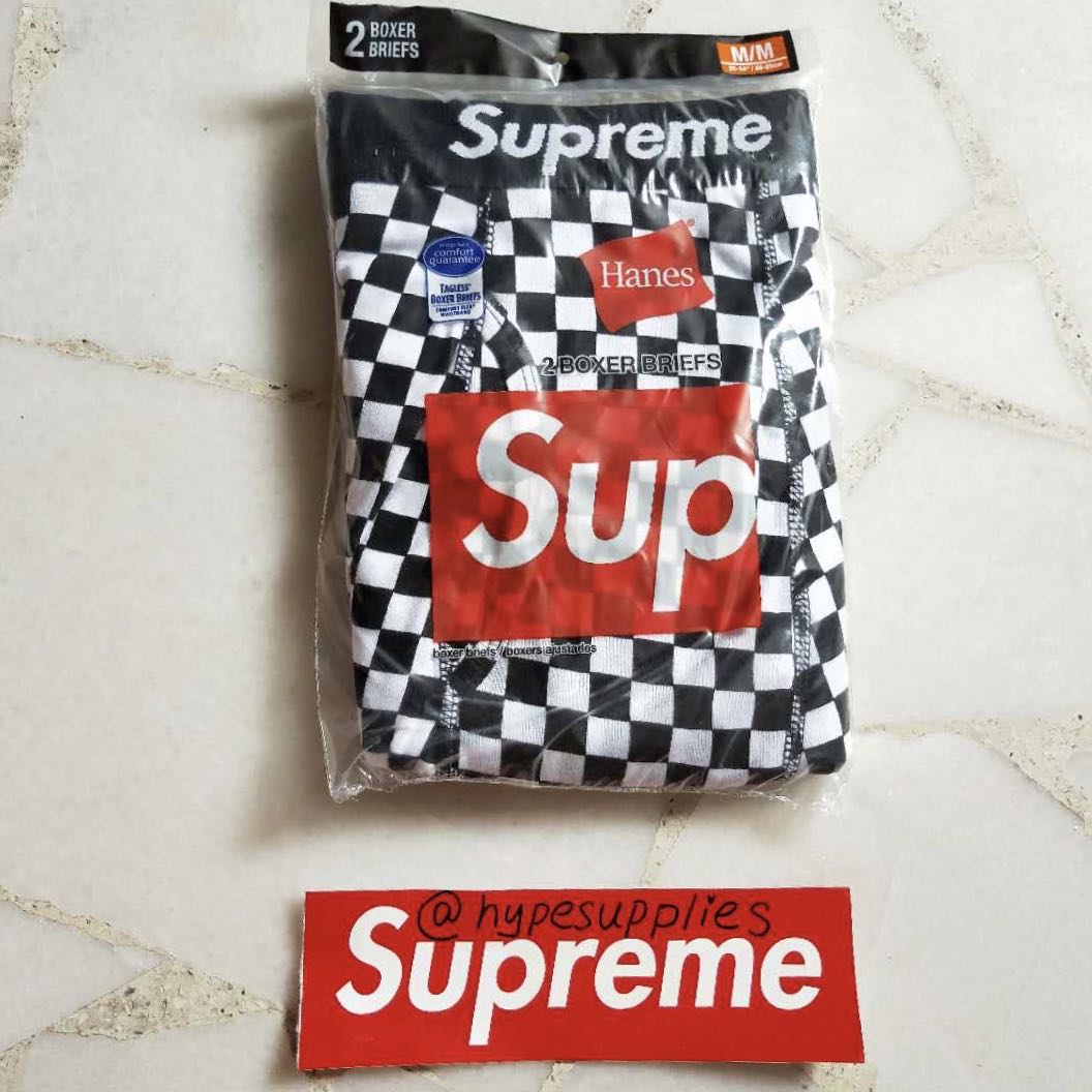 supreme checkered boxers