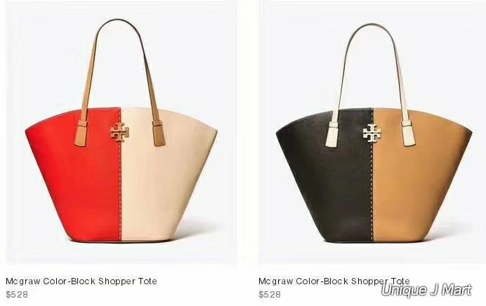 Tory burch mcgraw color block shopper tote sales