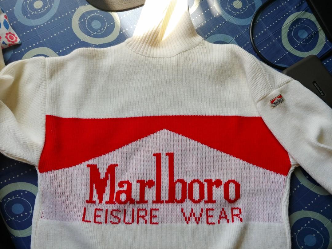 Blouson Vintage Marlboro Leisure Wear Andrea De Adamich - Bleu, Taille 46, Occasion