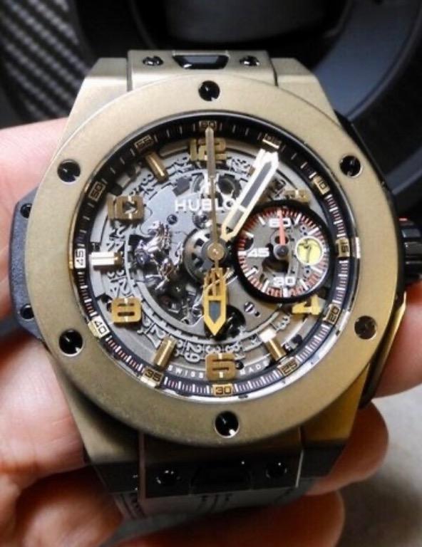 Watch Hublot Lim Ferrari Big Bang Magic Gold Watch Better Richard Mille Patek Rolex Luxury Watches On Carousell