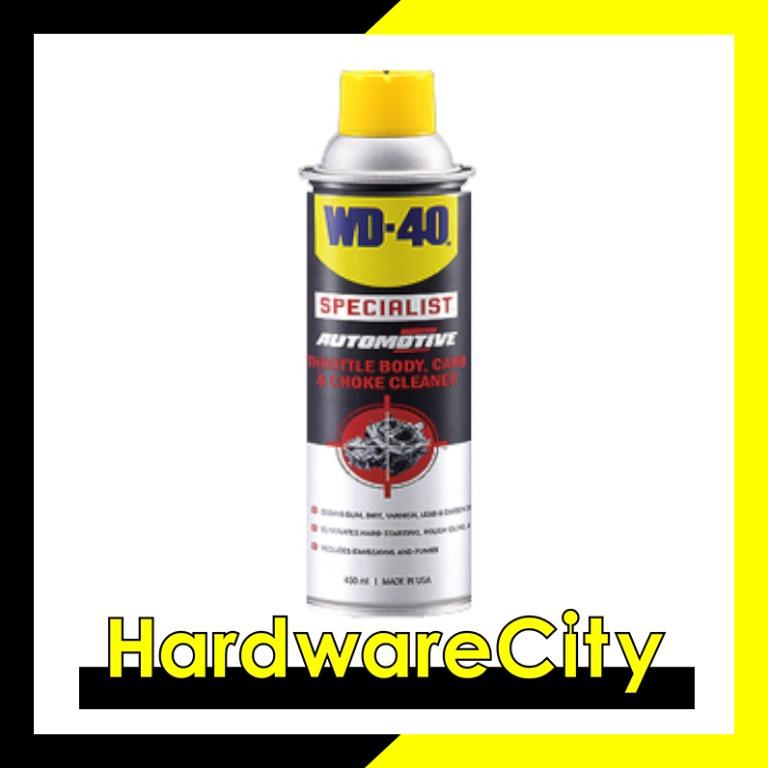 WD 40 Specialist Automotive Throttle Body, Carb & Choke Cleaner Eliminate  Hard Starting 450mL