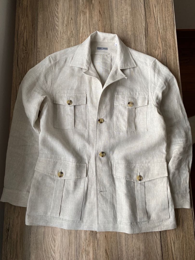 Ascot chang linen safari jacket shop