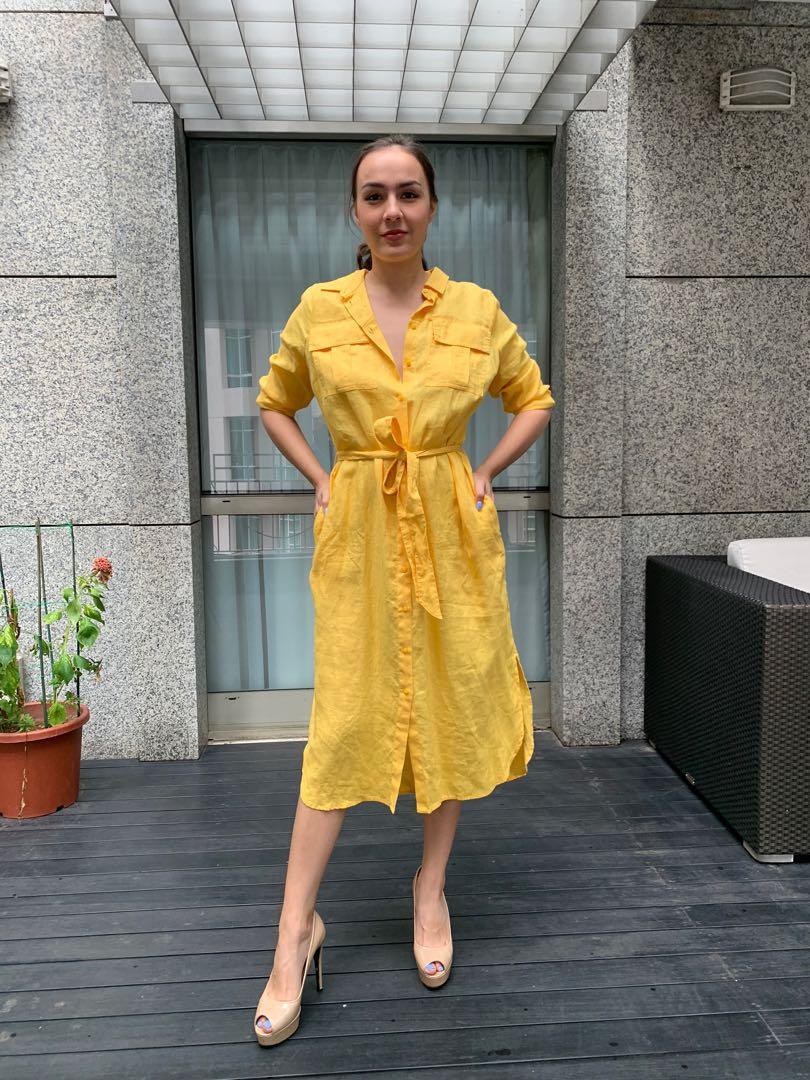 John lewis shop yellow dress