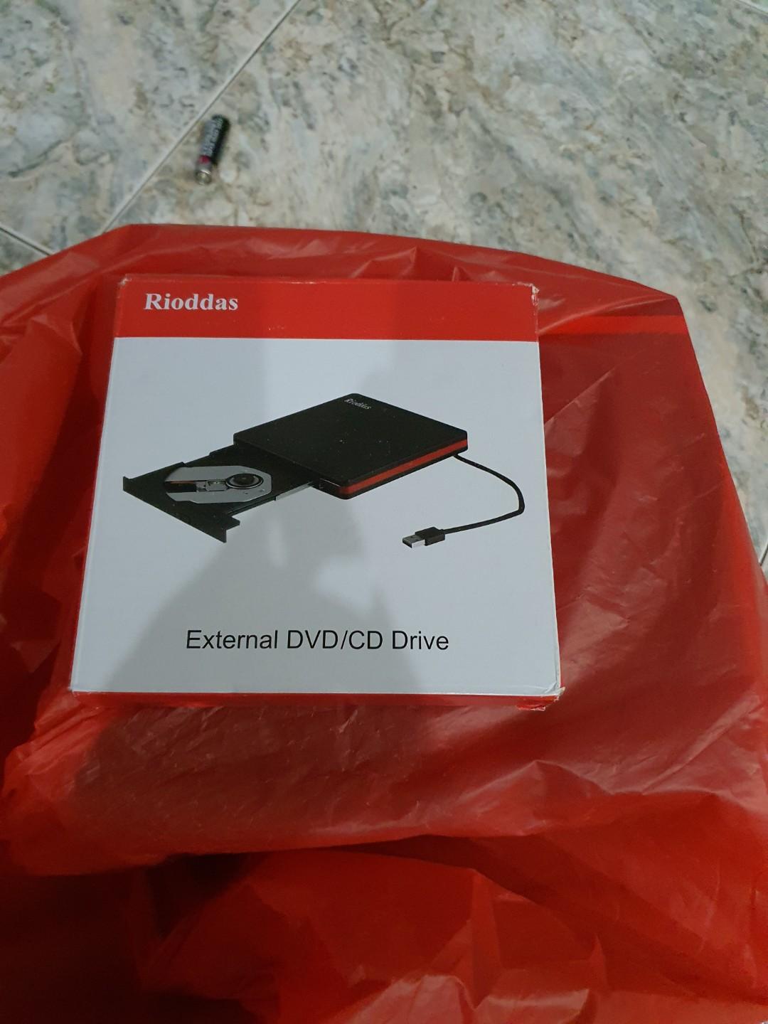 External DVD CD Drive Electronics Computer Parts Accessories On