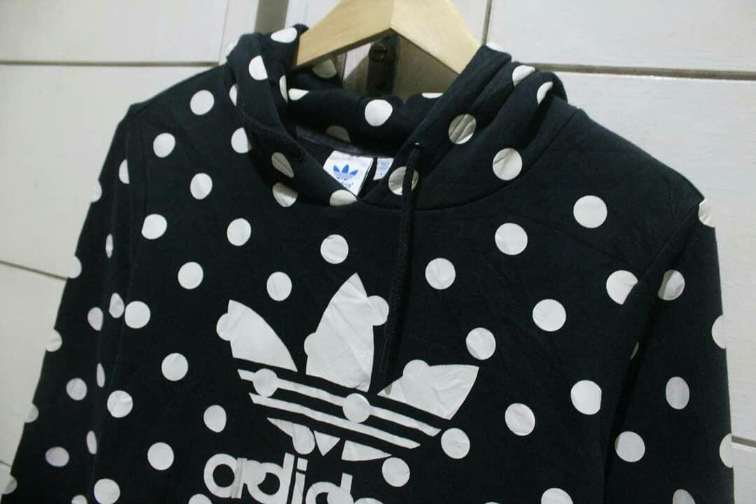 Adidas polka dot hoodie discount
