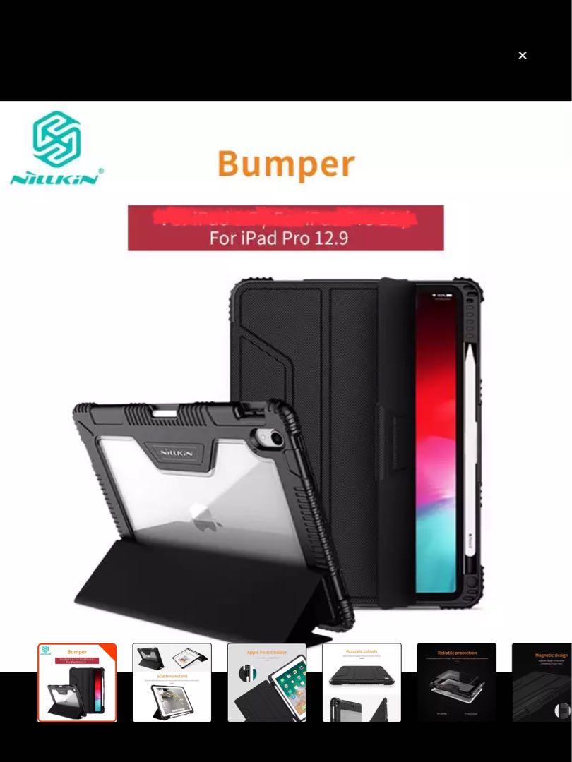 iPad Pro casing 2018 (Category: Cases & Sleeves) located in Singapore. Submitted by julieazmie (Listing ID 287663452, Image 1). Description: For iPad Pro 12.9 (2018) PU leather PC case smart Flip 💕Free Screen Film.