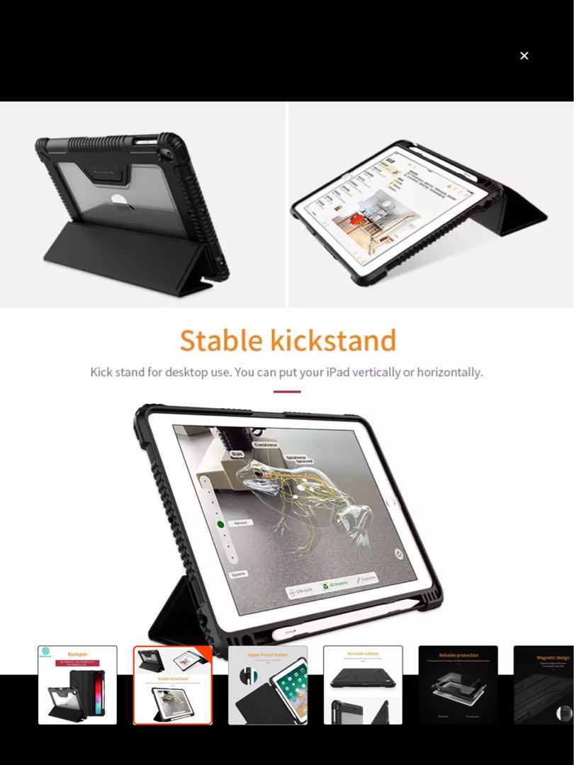 iPad Pro casing 2018 (Category: Cases & Sleeves) located in Singapore. Submitted by julieazmie (Listing ID 287663452, Image 2). Description: For iPad Pro 12.9 (2018) PU leather PC case smart Flip 💕Free Screen Film.