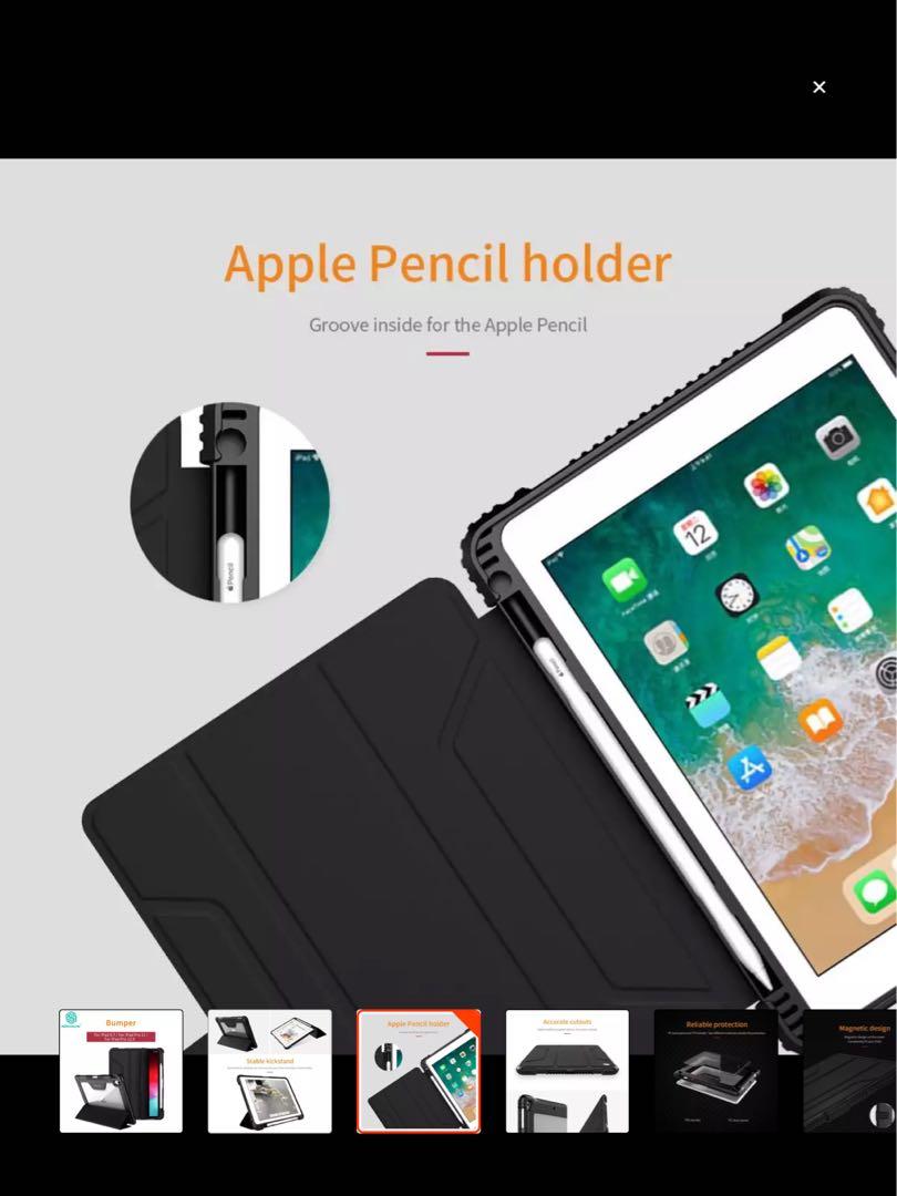 iPad Pro casing 2018 (Category: Cases & Sleeves) located in Singapore. Submitted by julieazmie (Listing ID 287663452, Image 3). Description: For iPad Pro 12.9 (2018) PU leather PC case smart Flip 💕Free Screen Film.