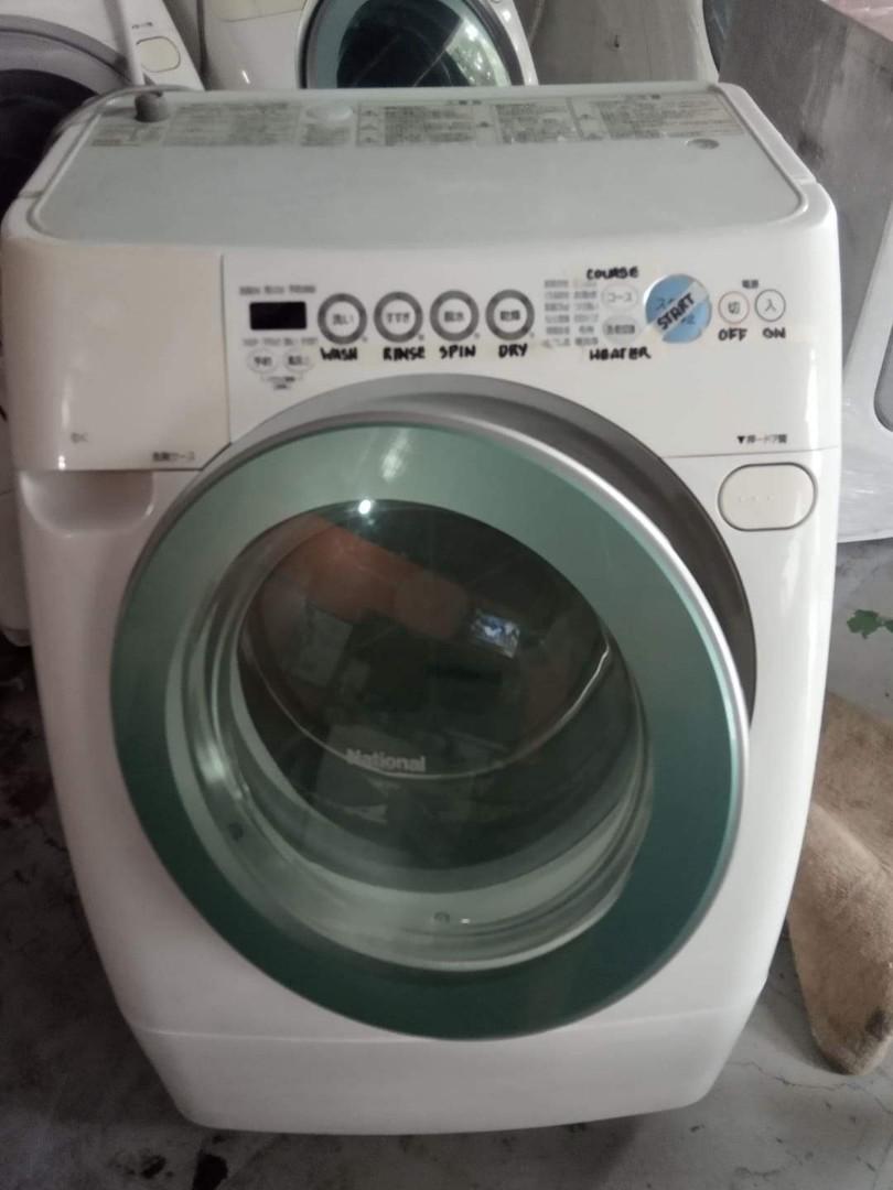 National Panasonic Inverter Automatic Washing Machine with 100Heatdryer Full Dry 2ndhand Japan