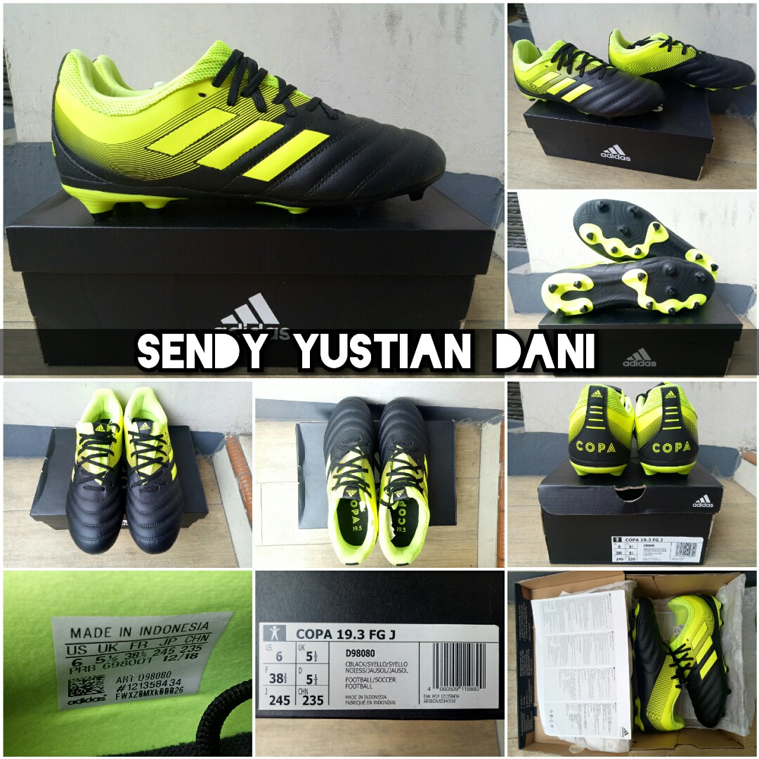 ORIGINAL Adidas Copa 19.3 FG J D98080 Sepatu Bola Anak Junior, Olah Raga,  Perlengkapan Olahraga Lainnya di Carousell