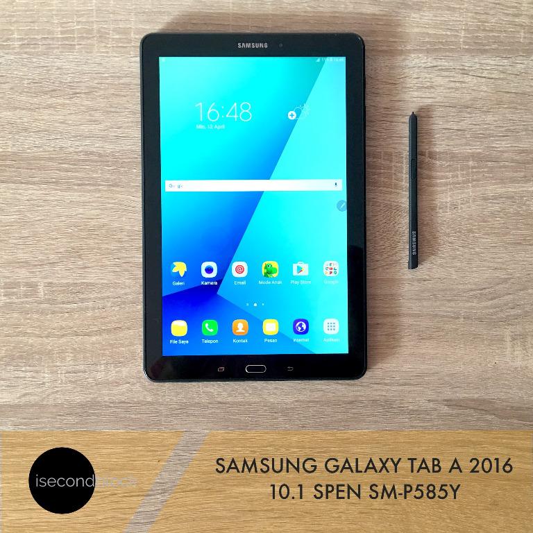 Samsung Galaxy Tab A 2016 10 1 Inch Spen Sm P585y Second Telepon Seluler Tablet Tablet Di Carousell