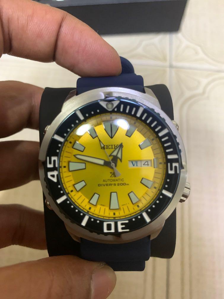 Seiko Baby Tuna Yellow Butterfly Fish Limited Edition 🐠, Mobile Phones &  Gadgets, Wearables & Smart Watches on Carousell