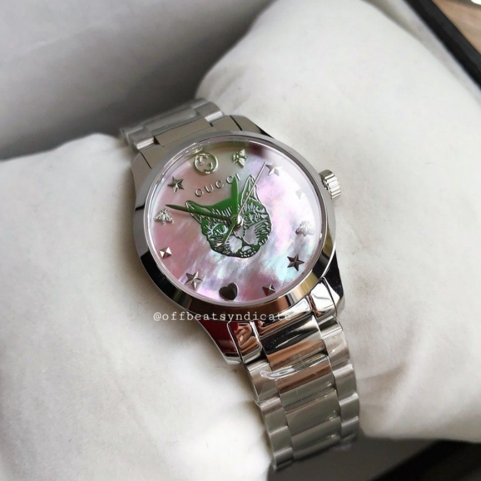 Gucci cat deals watch ladies