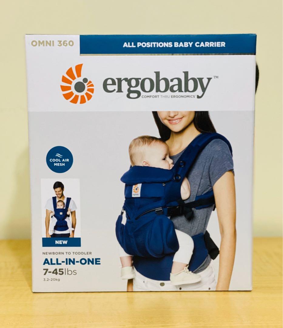 ergobaby omni 360 cool air mesh baby carrier midnight blue