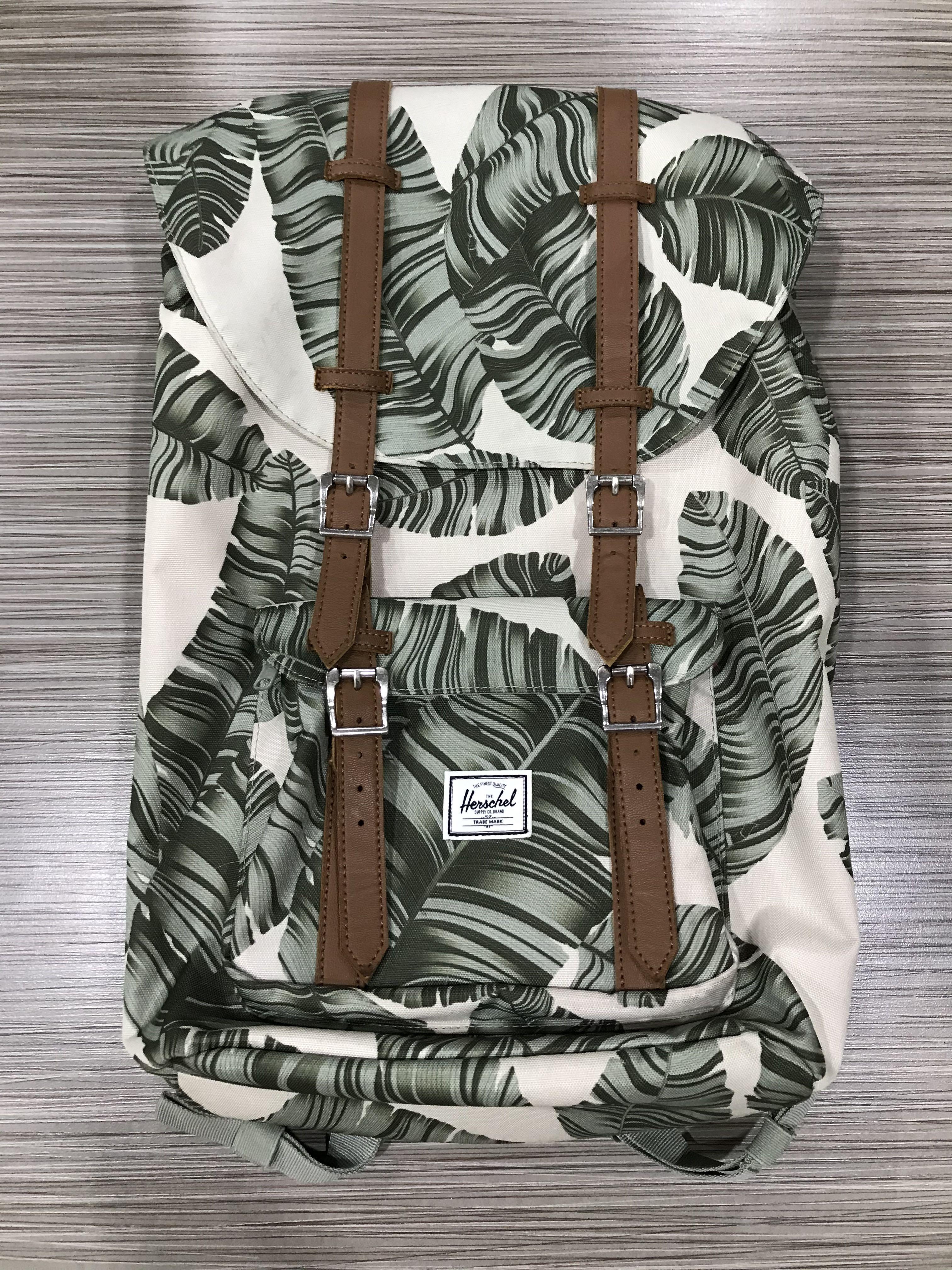 Herschel backpack leaves new arrivals