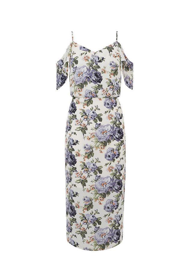 BRAND NEW ORIGINAL Oasis Rose Column Midi Dress Women s Fashion