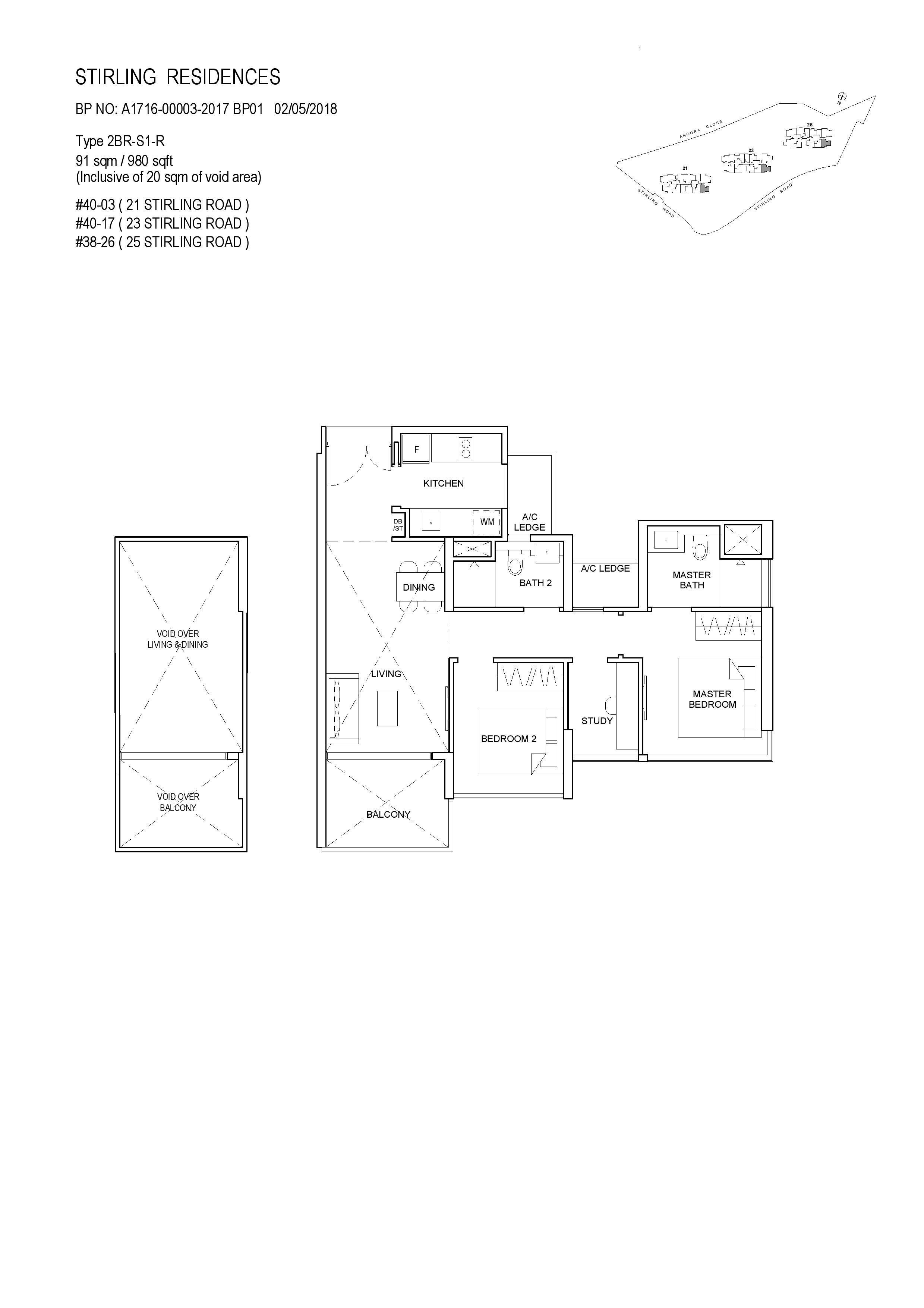 2-Bedroom + Study63227232905091111