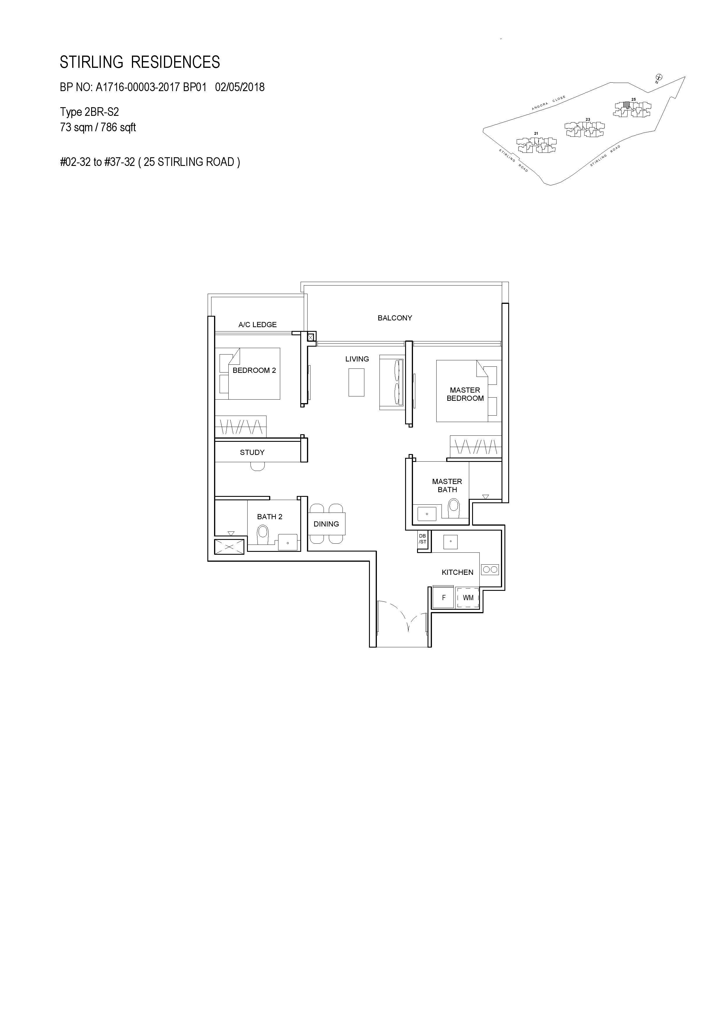 2-Bedroom + Study63227232905091112
