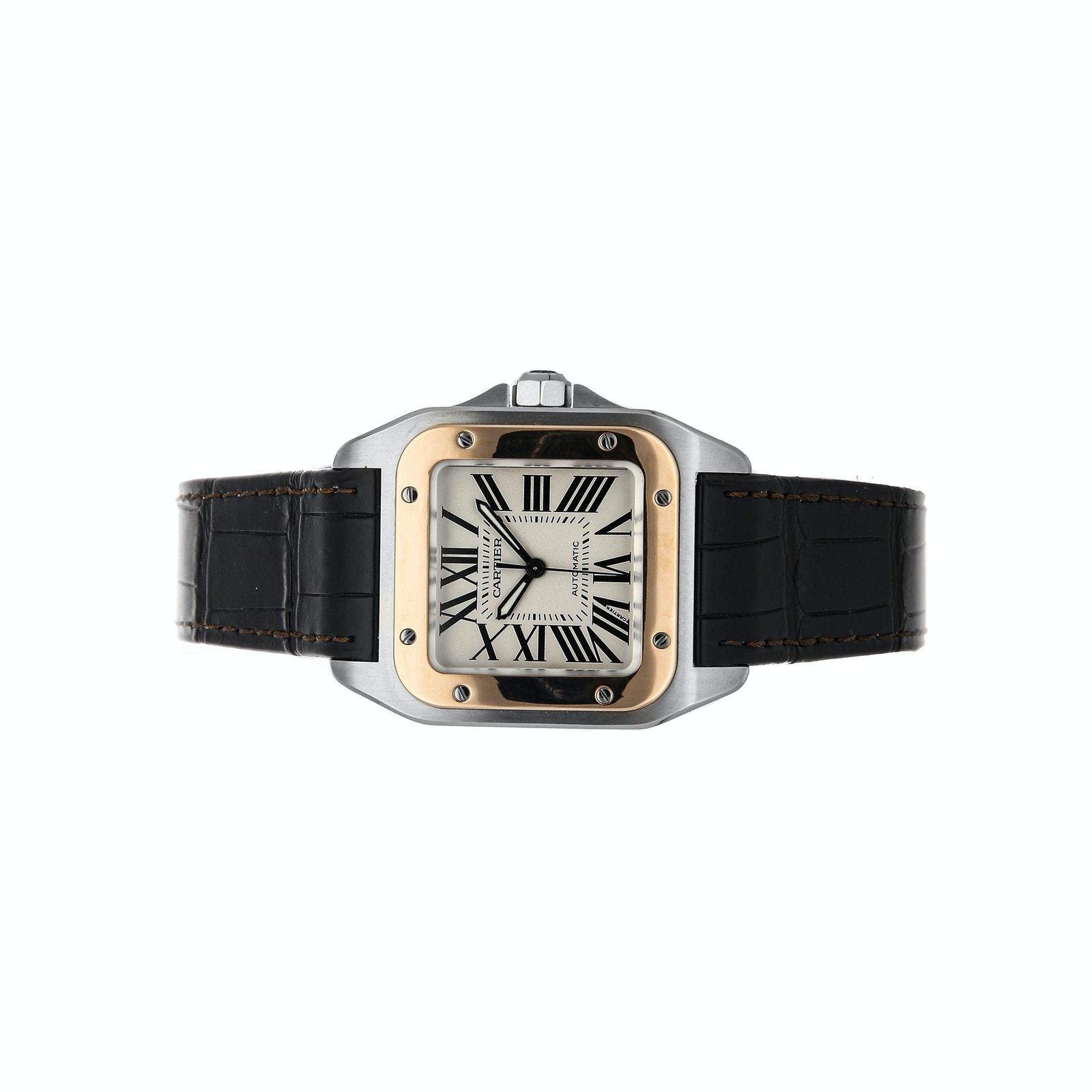 Pre Owned Cartier Santos 100 Medium Model W20107X7 Luxury
