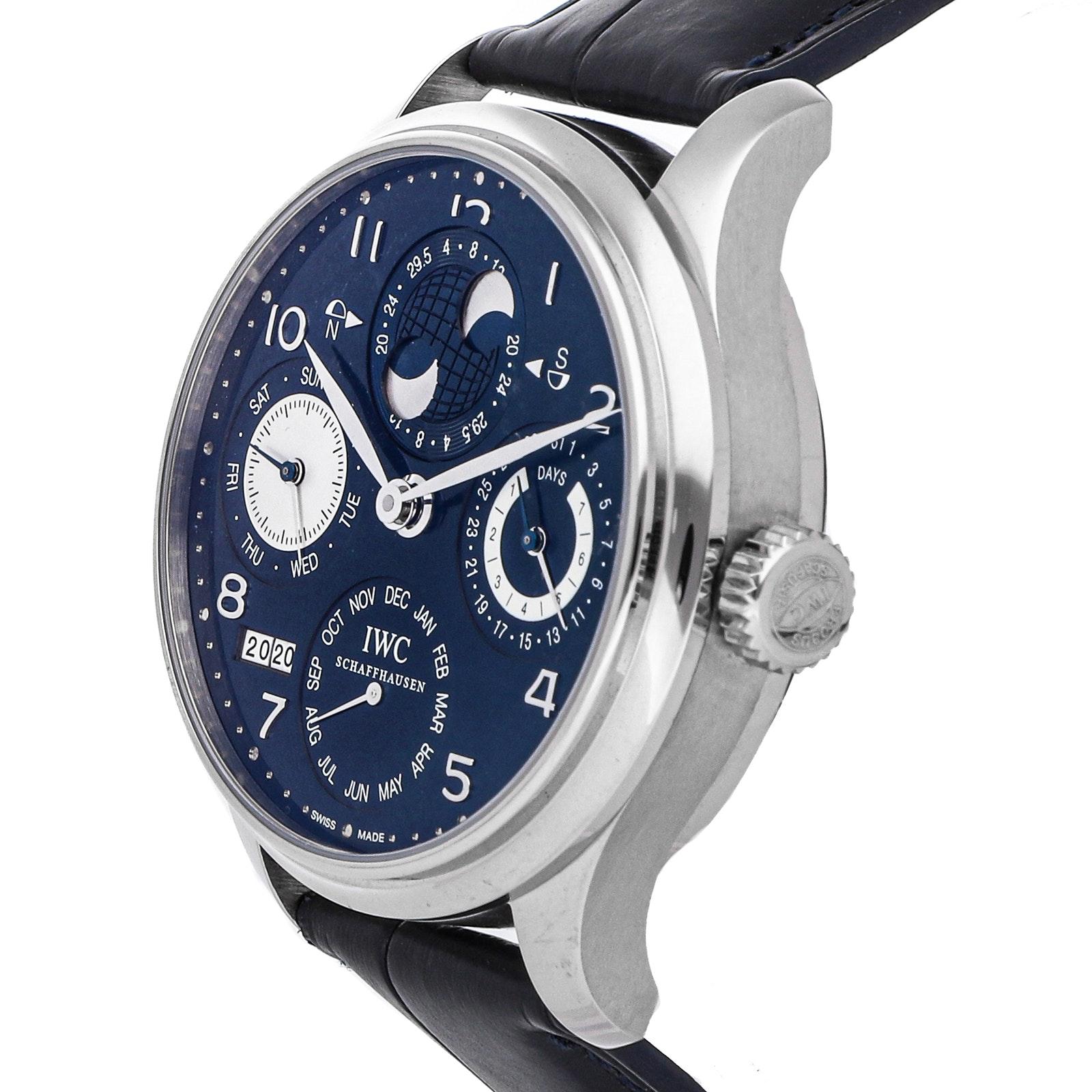 Pre Owned IWC Portuguese Perpetual Calendar Hemisphere Moon Phase IW5021 21 Luxury Watches on Carousell
