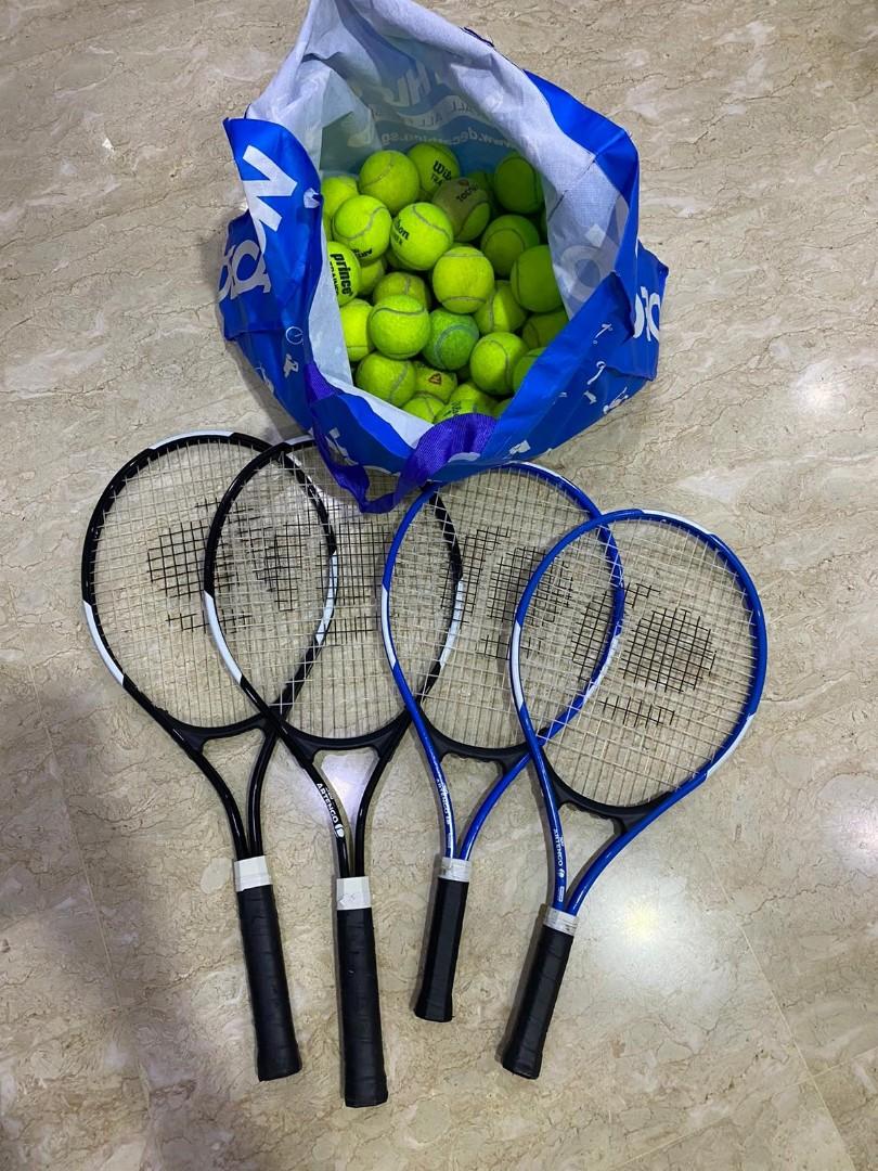 racket and tennis ball
