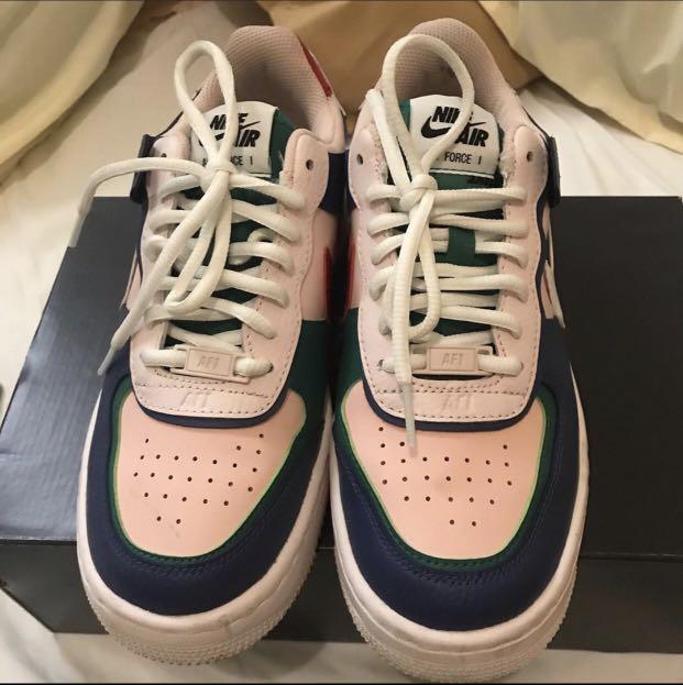 Nike air force 1 shadow mystic navy/white/echo pink sale