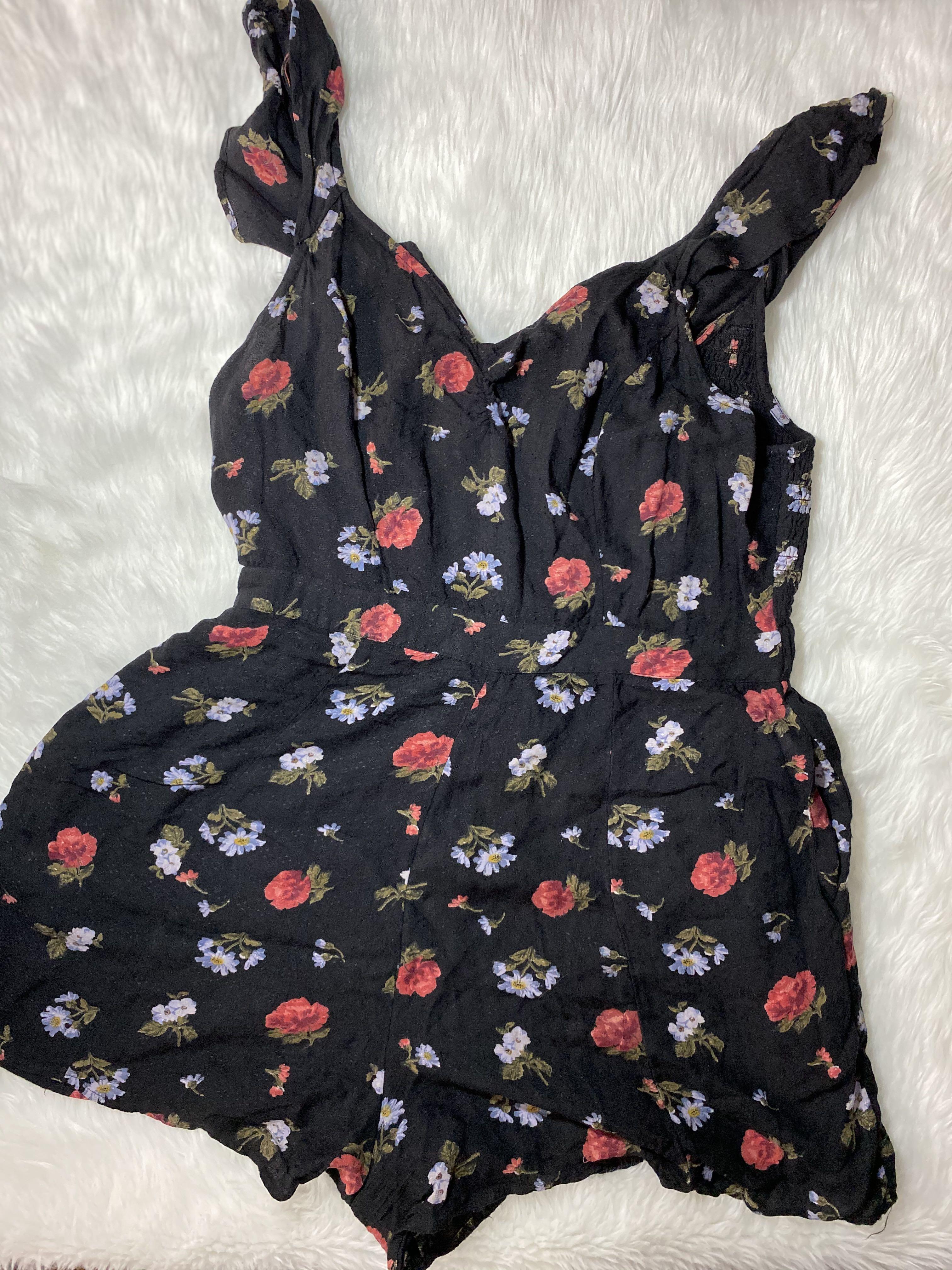 American eagle black floral dress sale