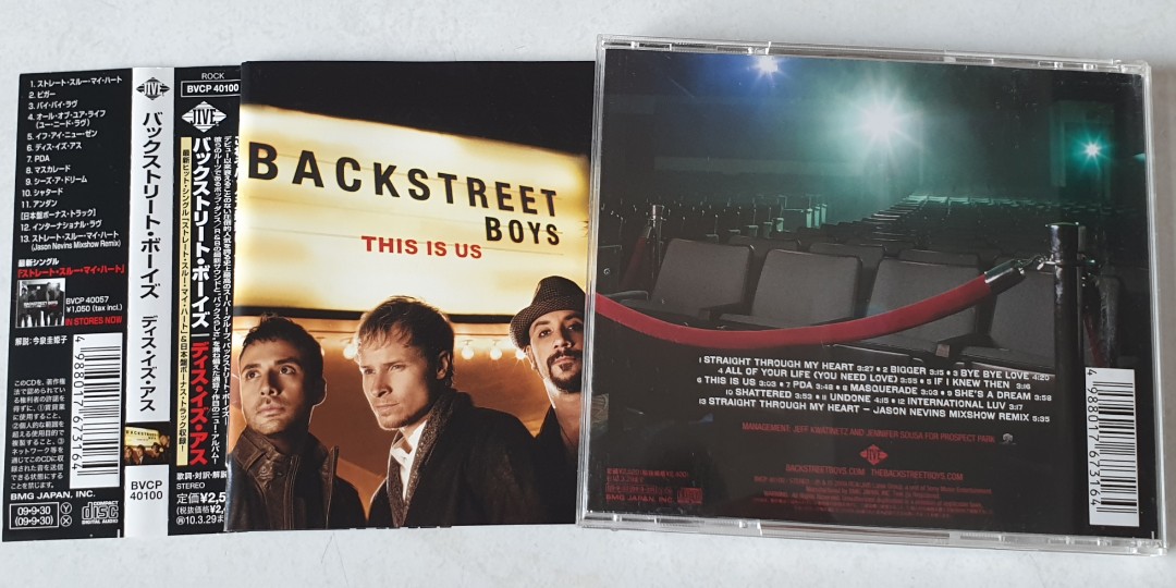 Backstreet Boys ~ This Is Us ( Japan Press ) Cd, Hobbies & Toys