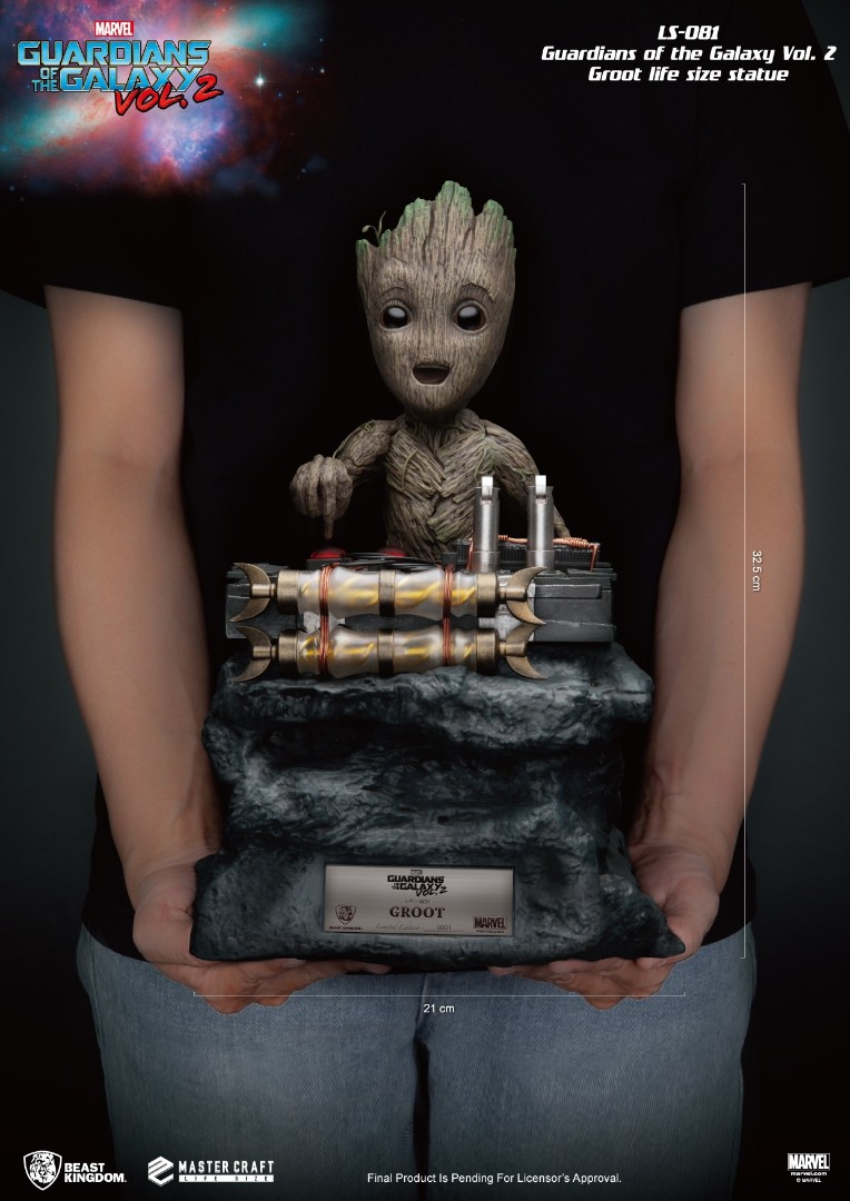 Beast Kingdom I M Groot Guardians Of The Galaxy Vol 2 Groot Life Size Statue Ls 081 Hobbies Toys Toys Games On Carousell