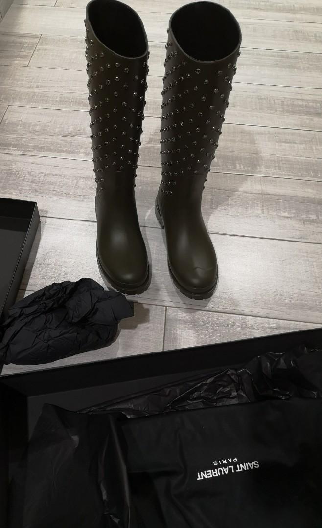 ysl rain boots