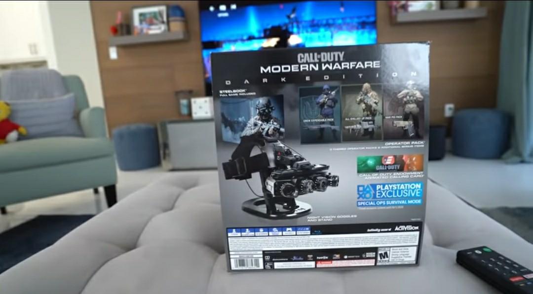 CALL OF DUTY Modern Warfare DARK EDITION + JEU PS4 - SCELLÉS JAMAIS OUVERTS EUR 399,99 - FR