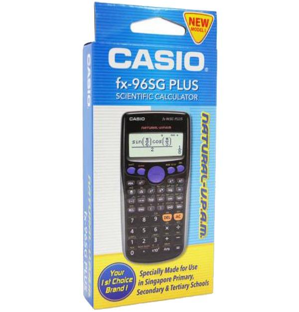 Casio fx 96SG Plus Scientific Calculator. 299 Functions. PSLE GCE N O A Levels. Natural Textbook Display. Local SG Stock