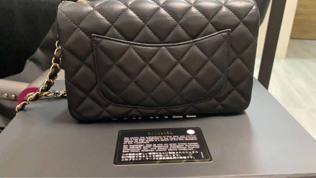 Chanel Bag 二手chanel 20cm classic, 名牌, 手袋及銀包- Carousell