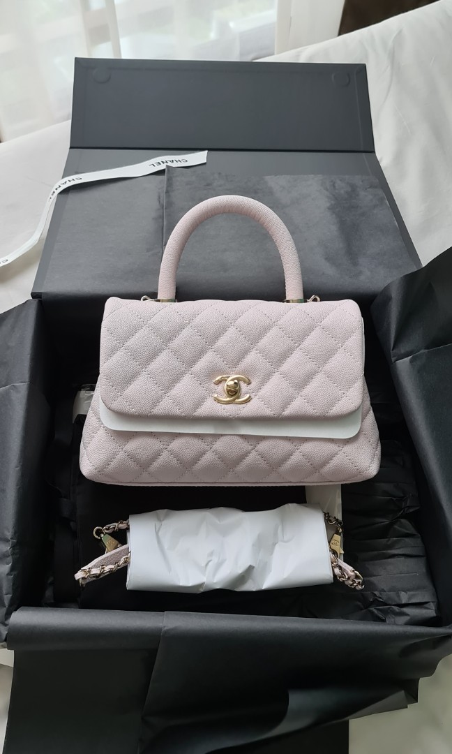 momoland__tokyo: “Chanel small coco handle 20A Pink 💕 這個粉好美