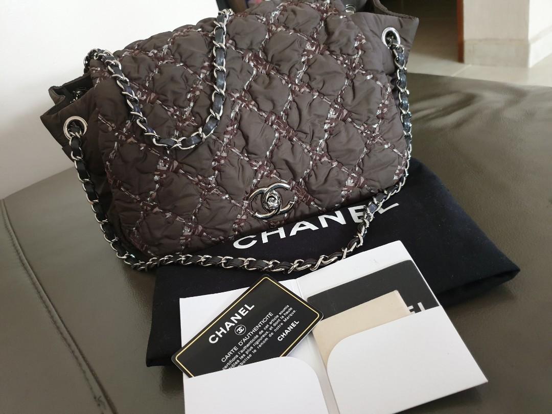 Chanel Tweed Stitch Bubble Accordion Flap, Luxury, Bags & Wallets on  Carousell