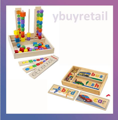 melissa & doug see & spell wooden educational toy