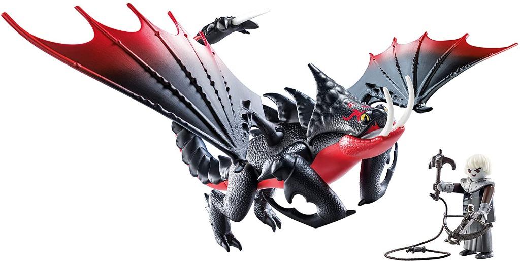(chk) Playmobil 70039 DreamWorks Dragons Deathgripper with Grimmel Playset (11 Piece