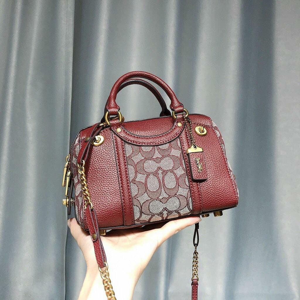 coach lark bag 19 in signature jacquard