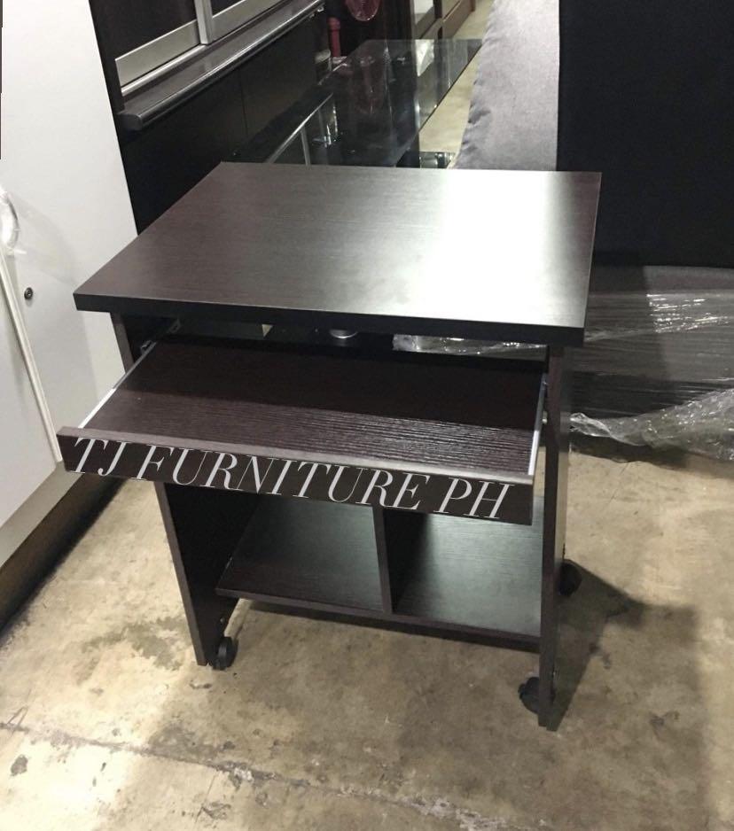 Computer Table (Category: Tables & Sets) located in Quezon City. Submitted by tjfurnitureph (Listing ID 1038737849, Image 2). Description: Computer Table Model: Thalia Dimension: L 23" x D 17" x H 29" Inches Material: Top Grade MDF with wood veneer Eco- Friendly painting fine finishing high quality hardware accessories with attached keyboard tray Color: Brown Additional delivery charge Delivery via Lalamove or Grab 🚛 Pm us for inquiries! 🤗.